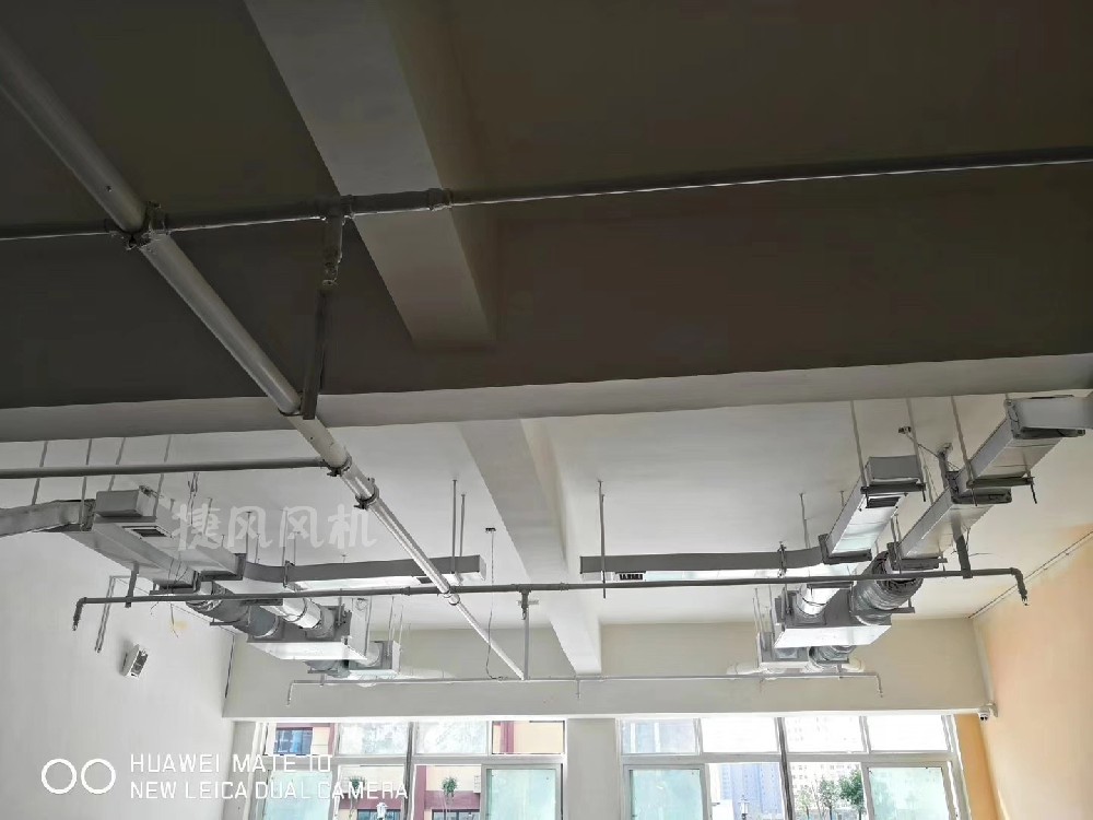 小區(qū)超市新風(fēng)換氣機(jī)驗收